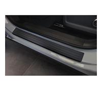Avisa Matt Black Inox door sill protectors compatible with Omoda 9 2025- - 'Lines' - 4-pieces