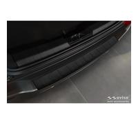 Avisa Matt Black Stainless Steel Rear bumper protector compatible with Jeep Avenger + EV 2023- 'Ribs'