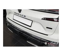 Avisa Matt Black Stainless Steel Rear bumper protector compatible with Renault Espace VI E-Tech Hybrid 2023- 'Ribs'