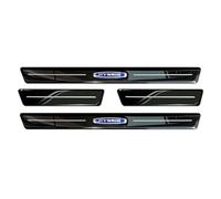 Avisa Mirror Black Inox door sill protectors compatible with Volvo XC40 2018- 'Hybrid' - 4-pieces
