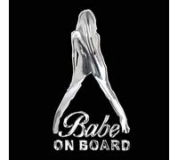 Avisa Nickel Sticker 'BABE ON BOARD' - 33x60mm