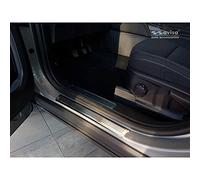 Avisa Stainless Steel Door sill protectors compatible with Ford Kuga III 2019- 'Lines' - 4-pieces