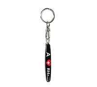 Avisa Stainless steel key chain - 'Blood Type' A RH+