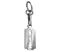 Avisa Stainless steel key chain - 'Razor blade' (silver)