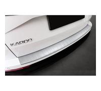Avisa Stainless Steel Powdercoated Rear bumper protector compatible with Skoda Karoq Facelift 2022- incl. Sportline 'Soft Silver'