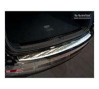 Avisa Stainless Steel Rear bumper protector compatible with Audi Q3 II 2019- incl. S-Line 'Ribs'