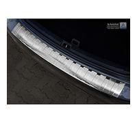 Avisa Stainless Steel Rear bumper protector compatible with BMW X3 (G01) 2017-2021 & Facelift 2021-2024 excl. M-Package 'Ribs', Silver