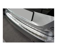 Avisa Stainless Steel Rear bumper protector compatible with Citroën C4/e-C4 III 2020- 'Ribs', Silver