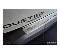 Avisa Stainless Steel Rear bumper protector compatible with Dacia Duster III 2024- 'Ribs', Silver