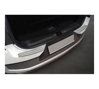 Avisa Stainless Steel Rear bumper protector compatible with Ford Explorer EV 2024- 'Ribs', Silver