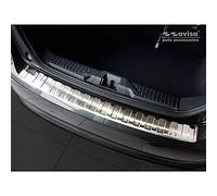 Avisa Stainless Steel Rear Bumper Protector Compatible with Ford Fiësta MK8 2017- & Ford Focus III Facelift 2014-2018 'Ribs'