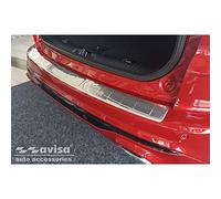 Avisa Stainless Steel Rear bumper protector compatible with Ford Kuga III ST-Line/Vignale/Hybrid ST-Line 2019- 'Ribs', Silver