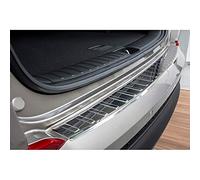 Avisa Stainless Steel Rear bumper protector compatible with Hyundai Tucson 2015-2018 'Ribs'