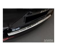 Avisa Stainless Steel Rear bumper protector compatible with Kia Niro II Hybrid & Niro II EV (SG2) 2022- 'Ribs', Silver