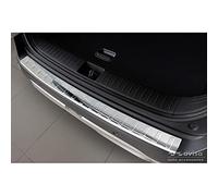 Avisa Stainless Steel Rear bumper protector compatible with Kia Sportage V 2021- 'Ribs', Silver