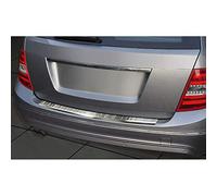 Avisa Stainless Steel Rear Bumper Protector Compatible with Mercedes C-Class W204 Estate 2011-2014 'Ribs'