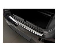 Avisa Stainless Steel Rear bumper protector compatible with Mercedes EQE (V295) 2022- 'Ribs', Silver