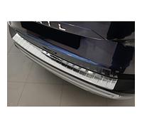 Avisa Stainless Steel Rear bumper protector compatible with Nissan X-Trail IV (T33) 2021- 'Ribs', Silver