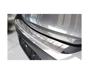 Avisa Stainless Steel Rear bumper protector compatible with Opel Corsa F Edition/Elegance HB 5-doors 2019- 'Ribs' (ex quipment Ultimate)