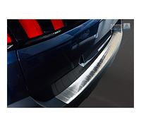 Avisa Stainless Steel Rear bumper protector compatible with Peugeot 5008 II 2017-2024 (excl. GT-Line) 'Ribs'