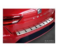 Avisa Stainless Steel Rear bumper protector compatible with Seat Leon ST (5F) 2013-2017 & Facelift 2017-2020 'STRONG EDITION'