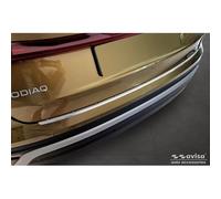 Avisa Stainless Steel Rear bumper protector compatible with Skoda Kodiaq II (PS7) 2024- 'Ribs'
