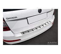 Avisa Stainless Steel Rear bumper protector compatible with Skoda Octavia III 2013-2017 'STRONG EDITION'