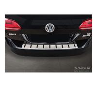 Avisa Stainless Steel Rear bumper protector compatible with Volkswagen Golf VII Variant incl. Alltrack 2012-2017 'STRONG EDITION'