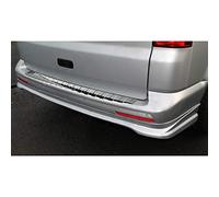 Avisa Stainless Steel Rear bumper protector compatible with VW Transporter T5 2003-2015 (all) & T6 2015- / FL 2019- (with barn doors) 'Ribs'