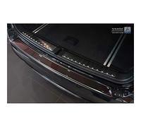Avisa Stainless Steel Rear bumper protector 'Deluxe' compatible with BMW X3 F25 2014-2017 Black Mirror/Red-Black Carbon