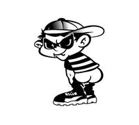 Avisa Sticker Bad Boy II - black - 14.5x11.5cm