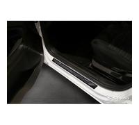 Avisa Universal Door Sill Protector Set 'Mirror Black' Aluminium/Black - 2-Pieces - 54 x 4 cm