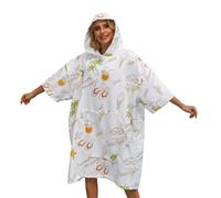 Avisiatree Surf Poncho Hooded Beach Towel for Adults Quick Dry Terry Cloth Changing Robe with Pockets Swim Unisex Towel Poncho Hoodie