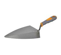 AVit AV04021 Broad Heel Brick Trowel, Silver/Grey/Orange