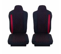 AVITON TRUCK Seat Covers designed to fit to fit Renault T Renault C after 2016 Velour red thread 2 piece (1+1)