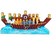 Aviv Judaica Noah's Ark Menorah, White