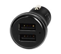 Avizar 2400mA USB 2 Port Car power supply with LED Recharge Indicator