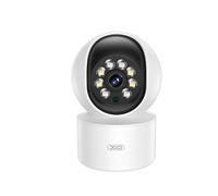 Avizar 340° Rotating Indoor WiFi Camera with Human Detection LED Lights, White