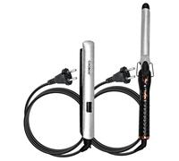 Avizar 45W Hair Styling Set with Straightener and Curling Iron 110V-240V, Grey
