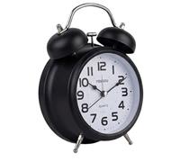 Avizar Analog Table Clock for Bedroom Double Bell Elegant