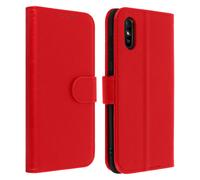 Avizar Back Cover for Xiaomi Redmi 9A / 9AT full Cover with Stand function, Red