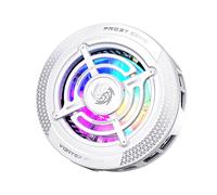 Avizar Backlit Magnetic Smartphone Cooler with Removable Clip, White