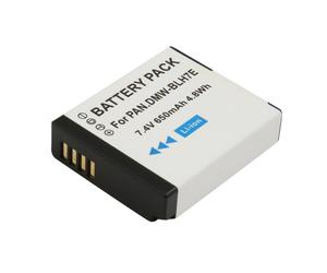 Avizar Battery for Camera Panasonic DMW-BLH7E 7.4V 650mAh 4.8Wh, White