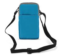Avizar Belt Case Smartphone Carabiner Lanyard 2 Pockets, Turquoise