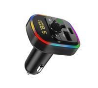 Avizar Bluetooth FM Transmitter with Car Charger USB QC 3.0 and USB-C 20W C4