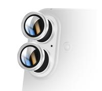Avizar Camera Lens Protector for iPhone 16 Plus with Reinforced Edges, White