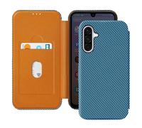 Avizar Carbon Case for Galaxy A36 Card Holder Anti-RFID Support, Blue