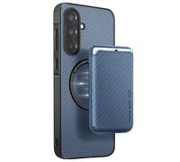 Avizar Case for A36 Magnetic card holder Carbon fiber, Pale Blue