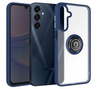 Avizar Case for Galaxy A16 Metal Ring Video Support, Night blue