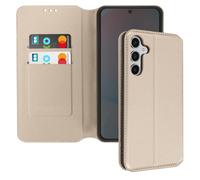 Avizar Case for Galaxy S24 FE Clamshell Card and Video Holder, Gold